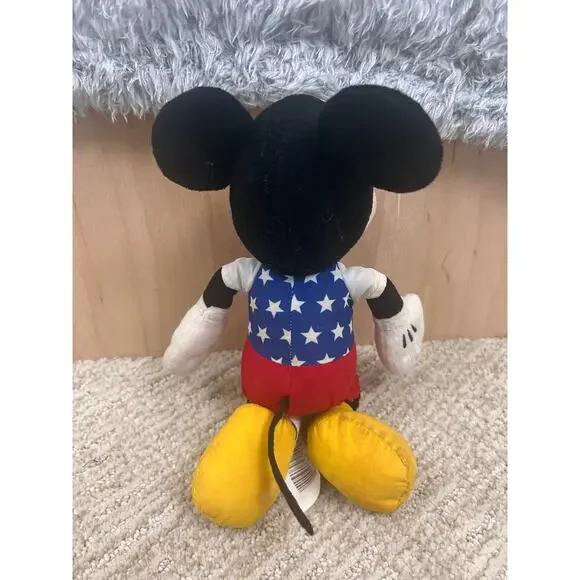 Disney Mickey Mouse Plush Patriotic Outfit Stars Stripes Just Play 9” - Picture 7 of 7